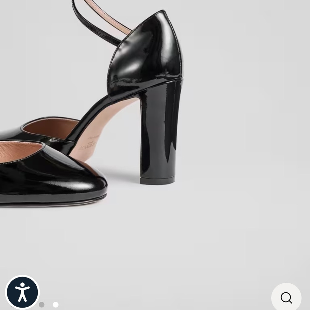 LK Bennett Adaline Black Cross-Strap Block 4” Heel Pumps 40 - Picture 9 of 9